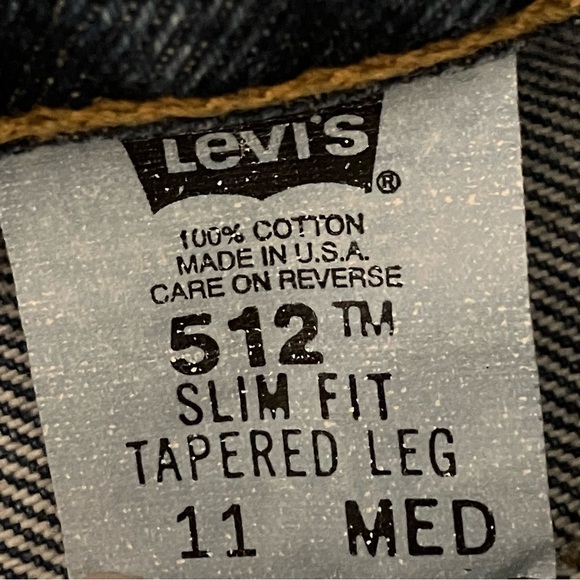 Vintage Levi's 512 Slim Fit Tapered Leg Jeans - Picture 7 of 8
